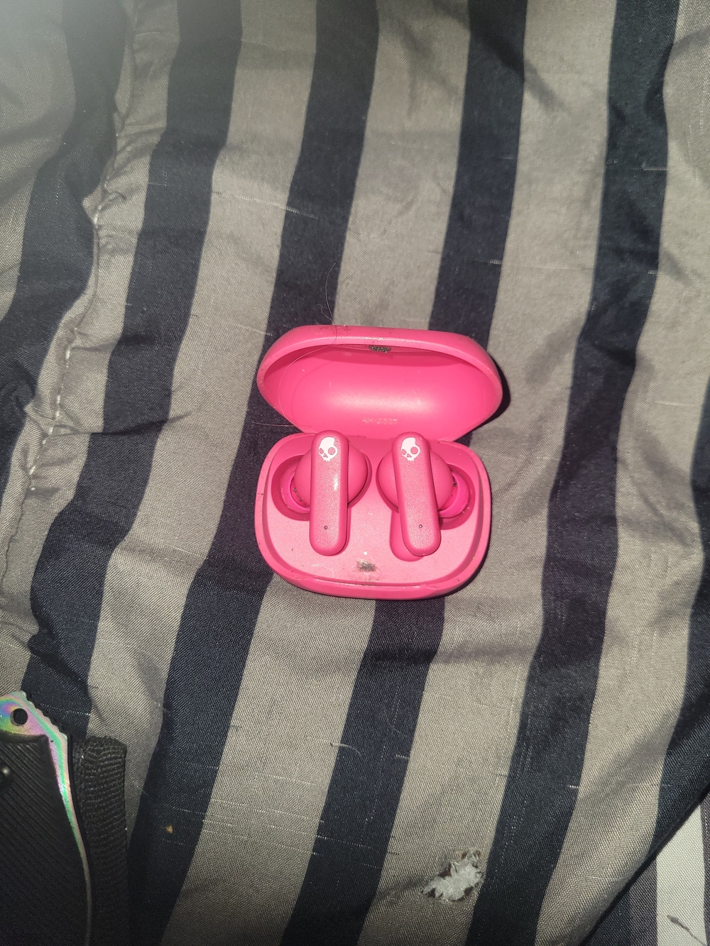 Skullcandy Pink True Wireless Earbuds with Charging Case